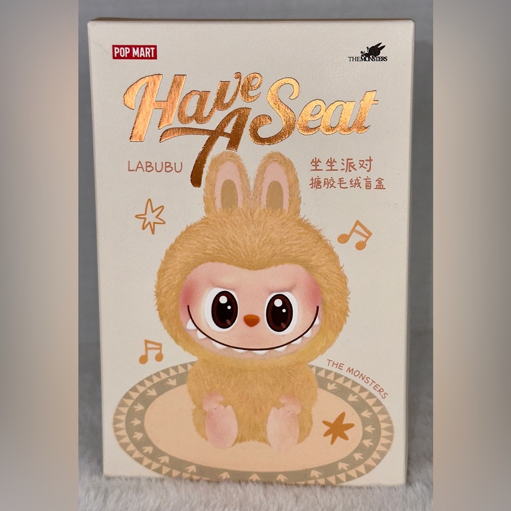 Pop mart Labubu Monsters Have A Seat plush SEALED blind box Authentic